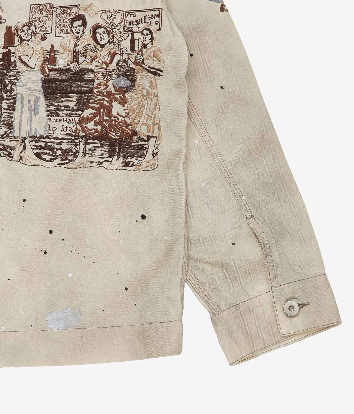 SAMUEL ZELIG ''WESTERN ZIP JACKET'' (NATURAL)