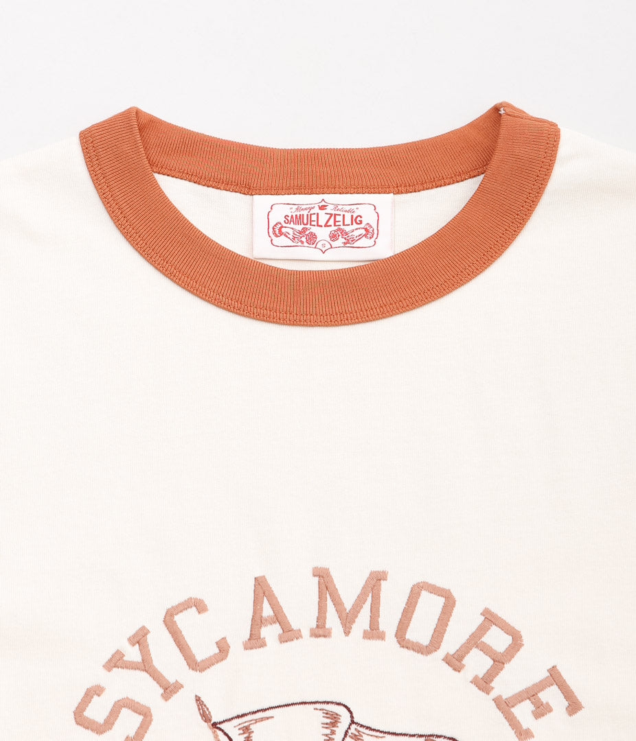 SAMUEL ZELIG ''YEARBOOK TEE'' (ORANGE RINGER)