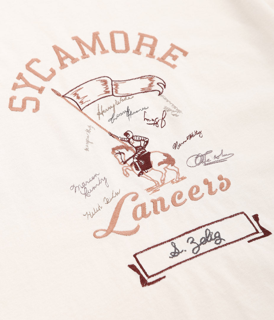 SAMUEL ZELIG ''YEARBOOK TEE'' (ORANGE RINGER)