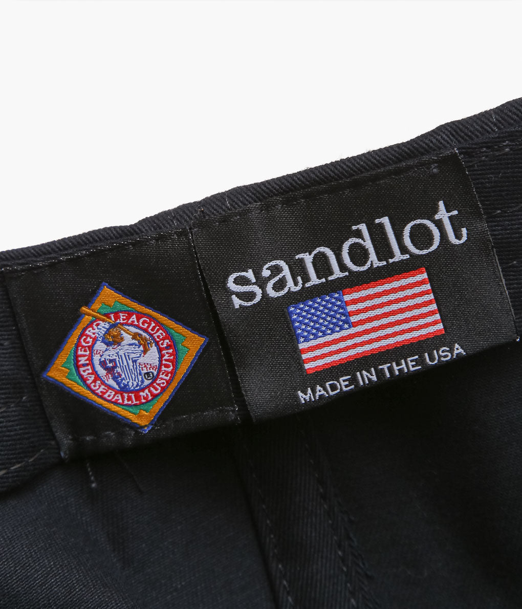 SANDLOT ''NLBM LOGO(COTTON TWILL)'' (BLACK)