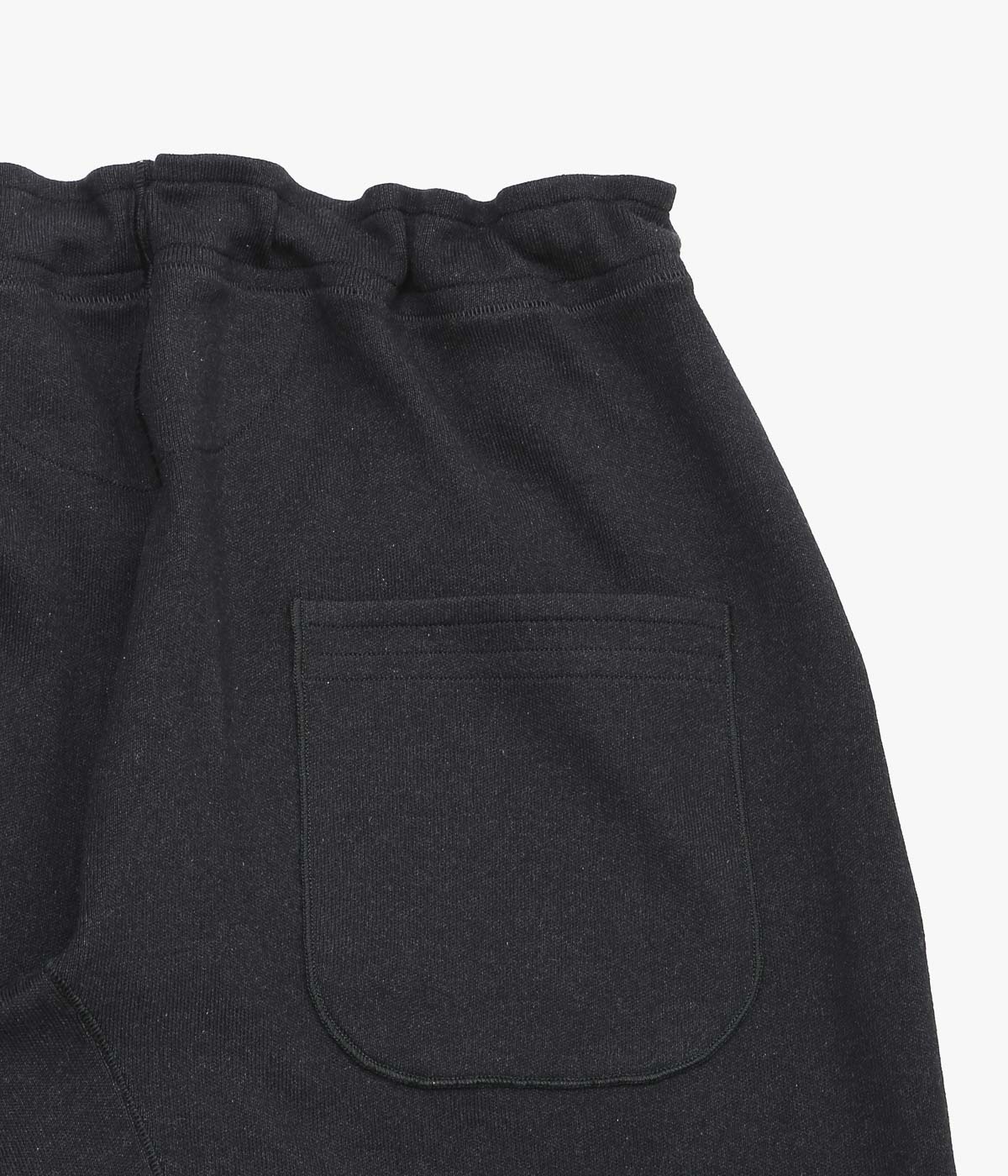 SEVENTY FIVE ''DRAWSTRING TROUSERS (COTTON / CASHMERE)'' (BLACK)