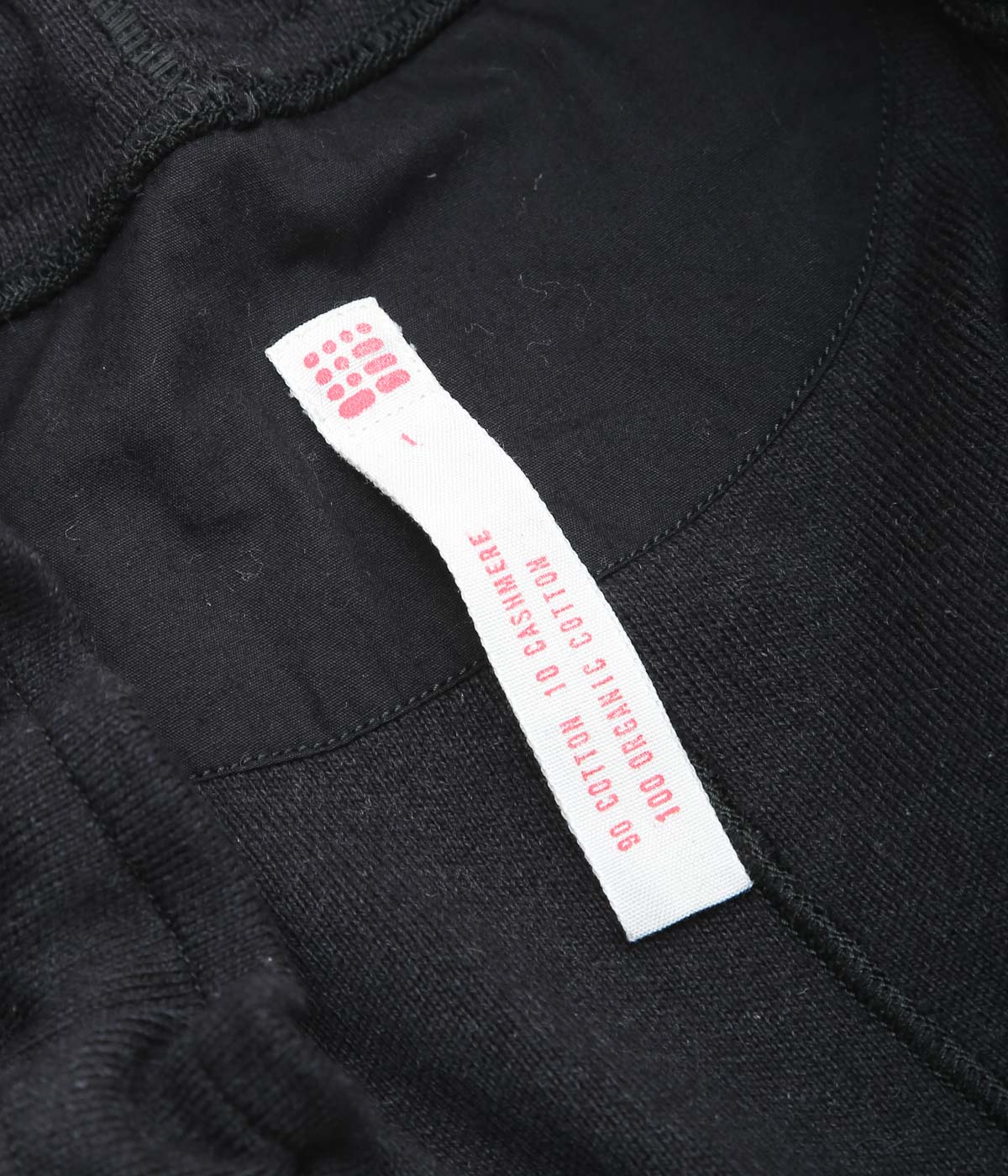 SEVENTY FIVE ''DRAWSTRING TROUSERS (COTTON / CASHMERE)'' (BLACK)