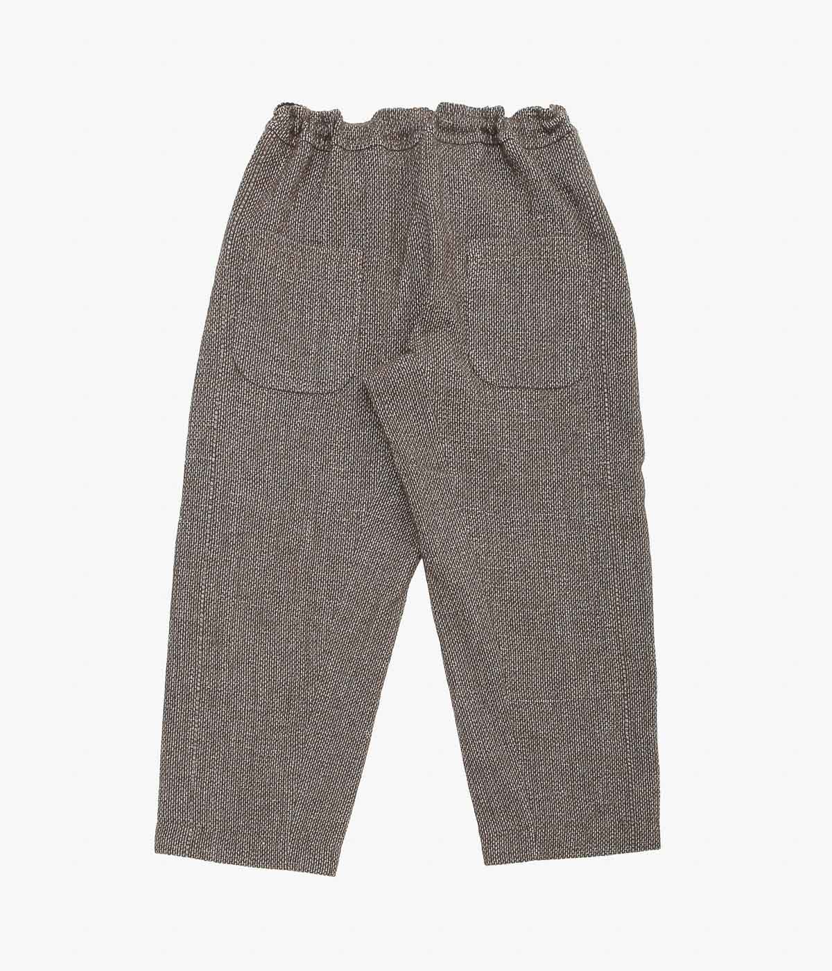 SEVENTY FIVE ''DRAWSTRING TROUSERS (LINEN / WOOL)'' (BROWN)