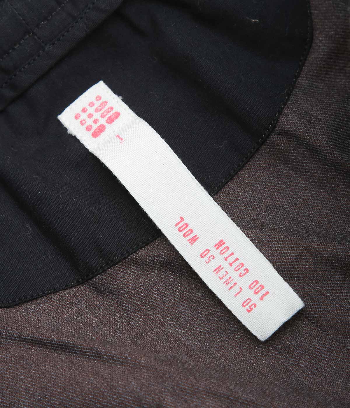 SEVENTY FIVE ''DRAWSTRING TROUSERS (LINEN / WOOL)'' (BROWN)
