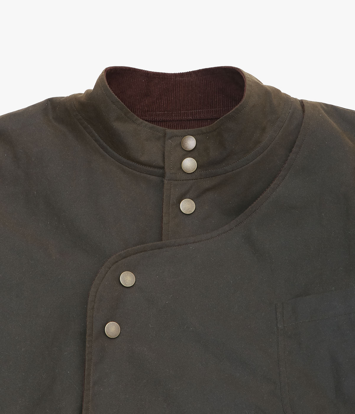 SEVENTY FIVE ''MID-LENGTH PIPA JACKET (WAXED COTTON)'' (OLIVE)