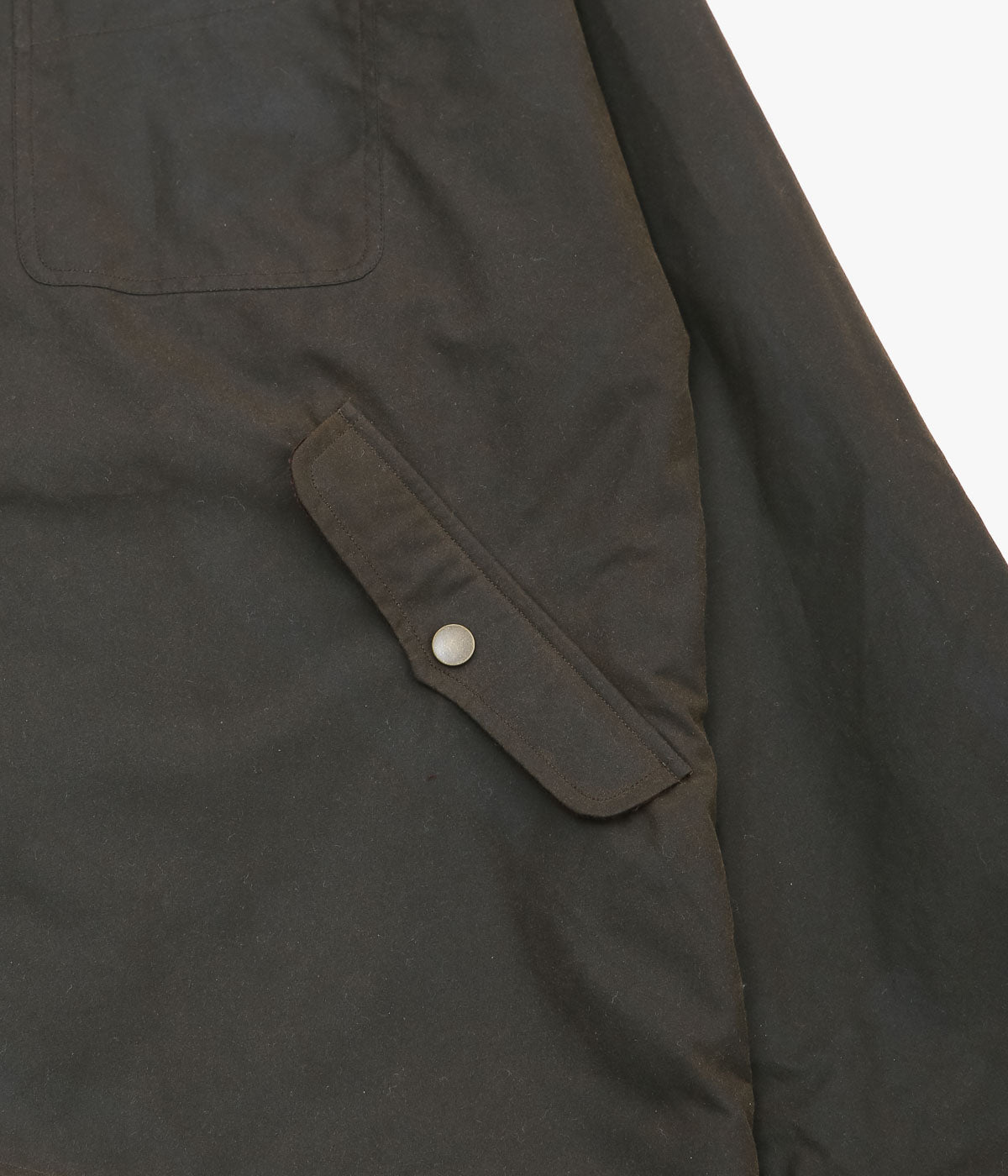 SEVENTY FIVE ''MID-LENGTH PIPA JACKET (WAXED COTTON)'' (OLIVE)