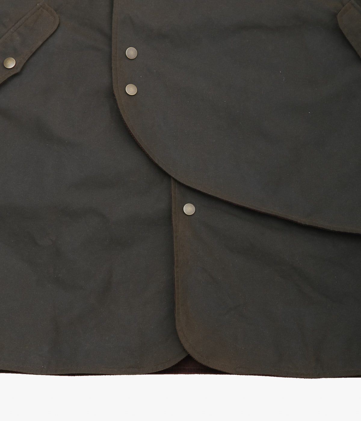 SEVENTY FIVE ''MID-LENGTH PIPA JACKET (WAXED COTTON)'' (OLIVE)