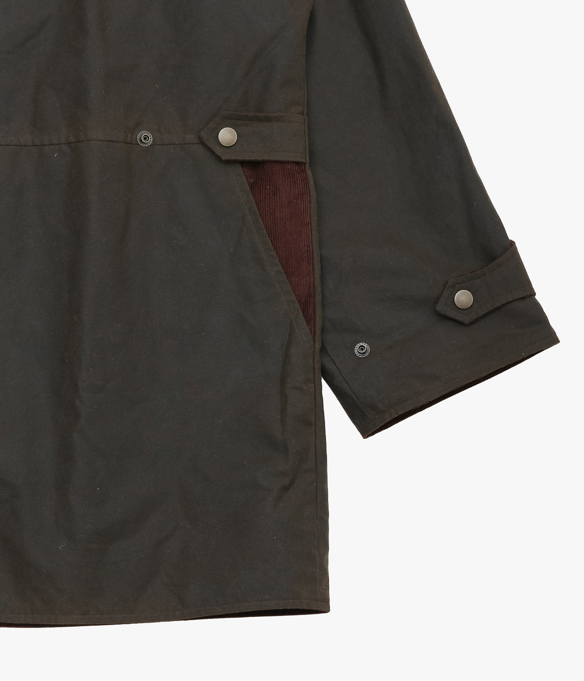 SEVENTY FIVE ''MID-LENGTH PIPA JACKET (WAXED COTTON)'' (OLIVE)