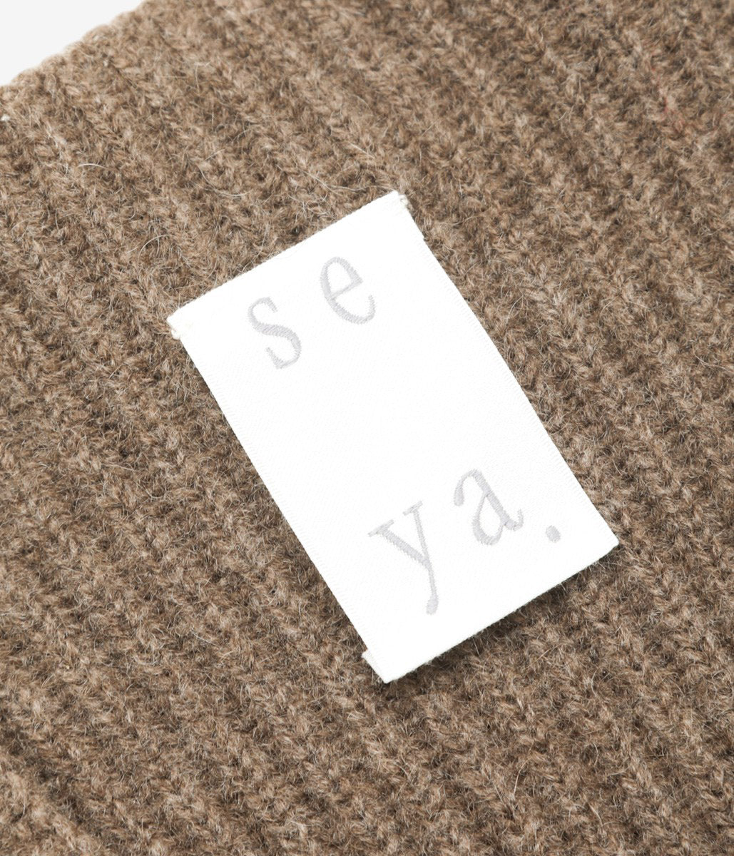 SEYA. ''CLOUD CREWNECK'' (NATURAL BROWN)
