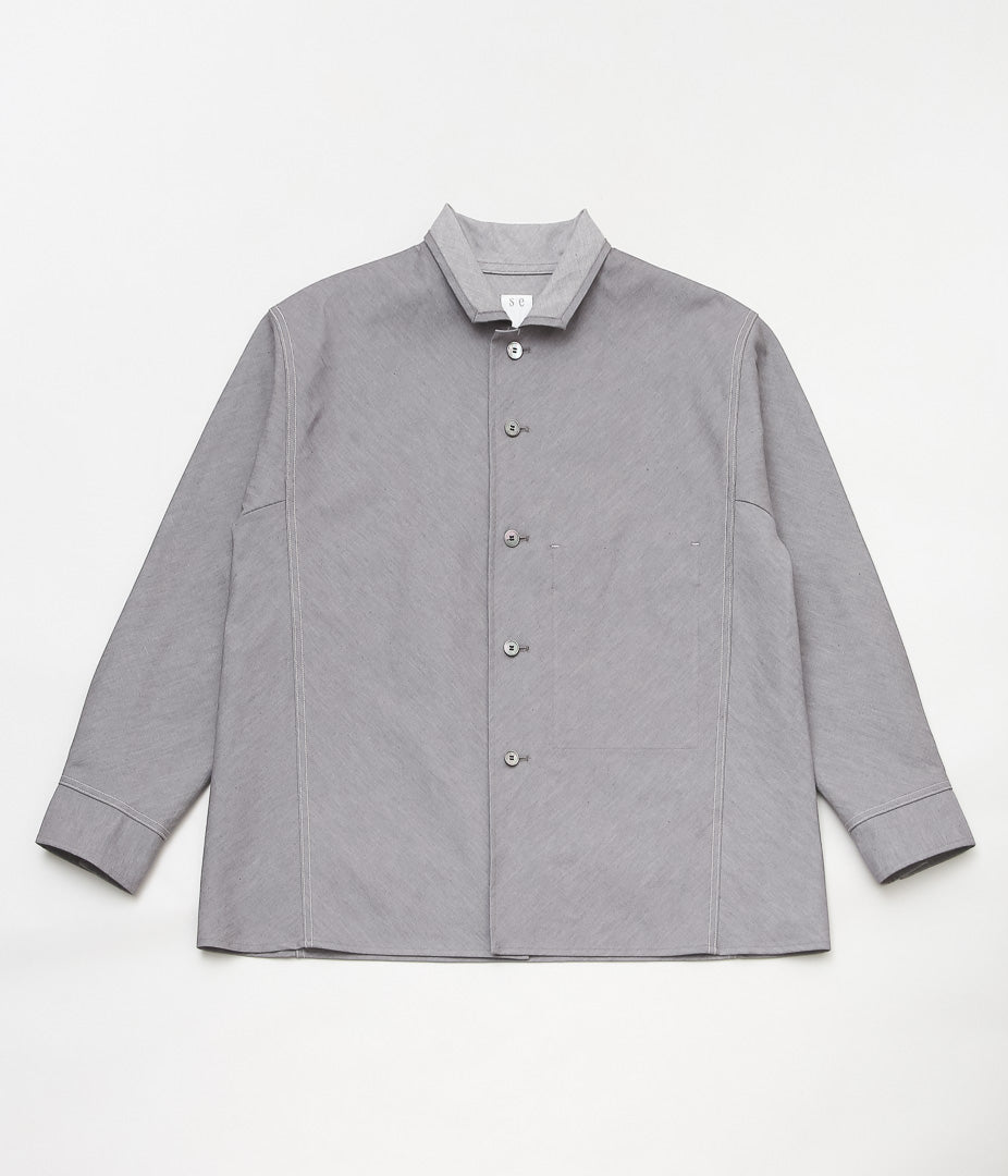 SEYA. ''DENIM ZERO OVER SHIRT''(STONE)