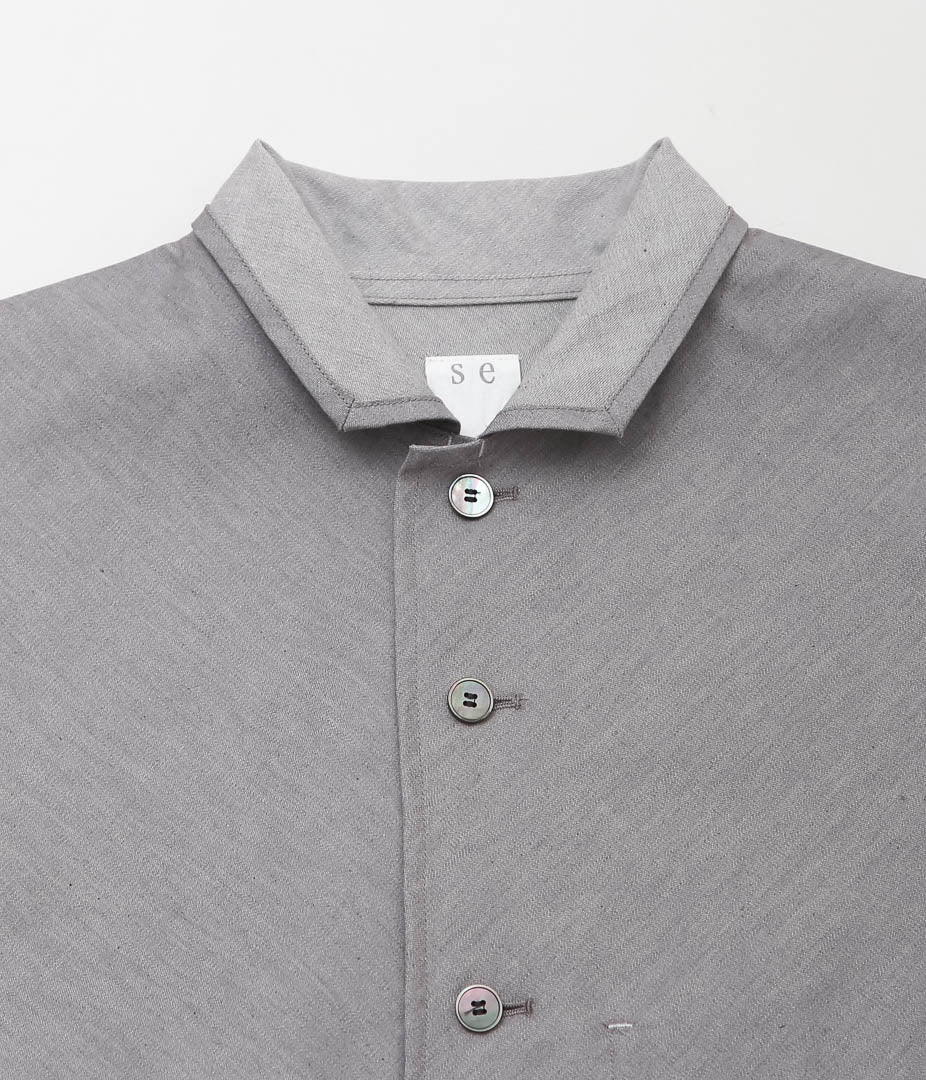SEYA. ''DENIM ZERO OVER SHIRT''(STONE)