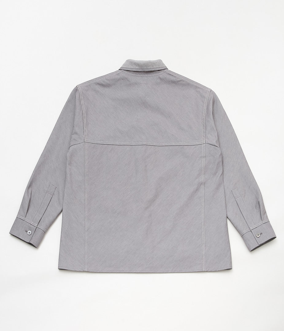 SEYA. ''DENIM ZERO OVER SHIRT''(STONE)