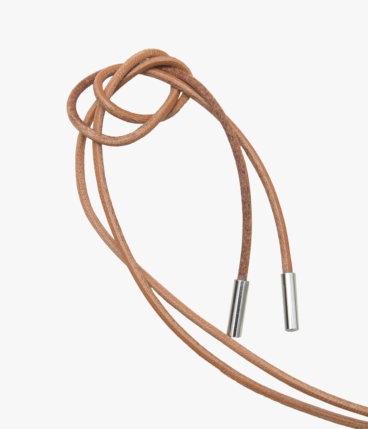 SEYA. "EN MUSUBI DROP NECKLACE" (TRANSPARENT / NATURAL BROWN)