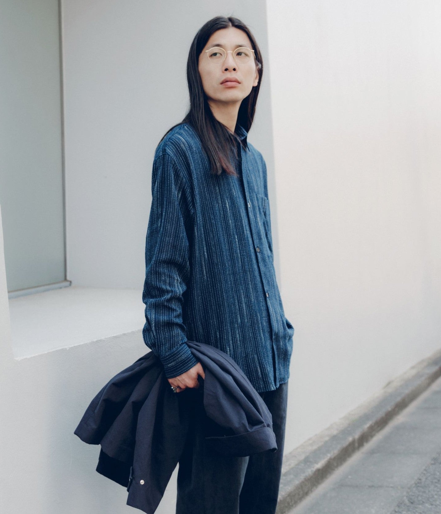 SEYA. ``ETERNAL SHIRT'' (INDIGO RAIN)