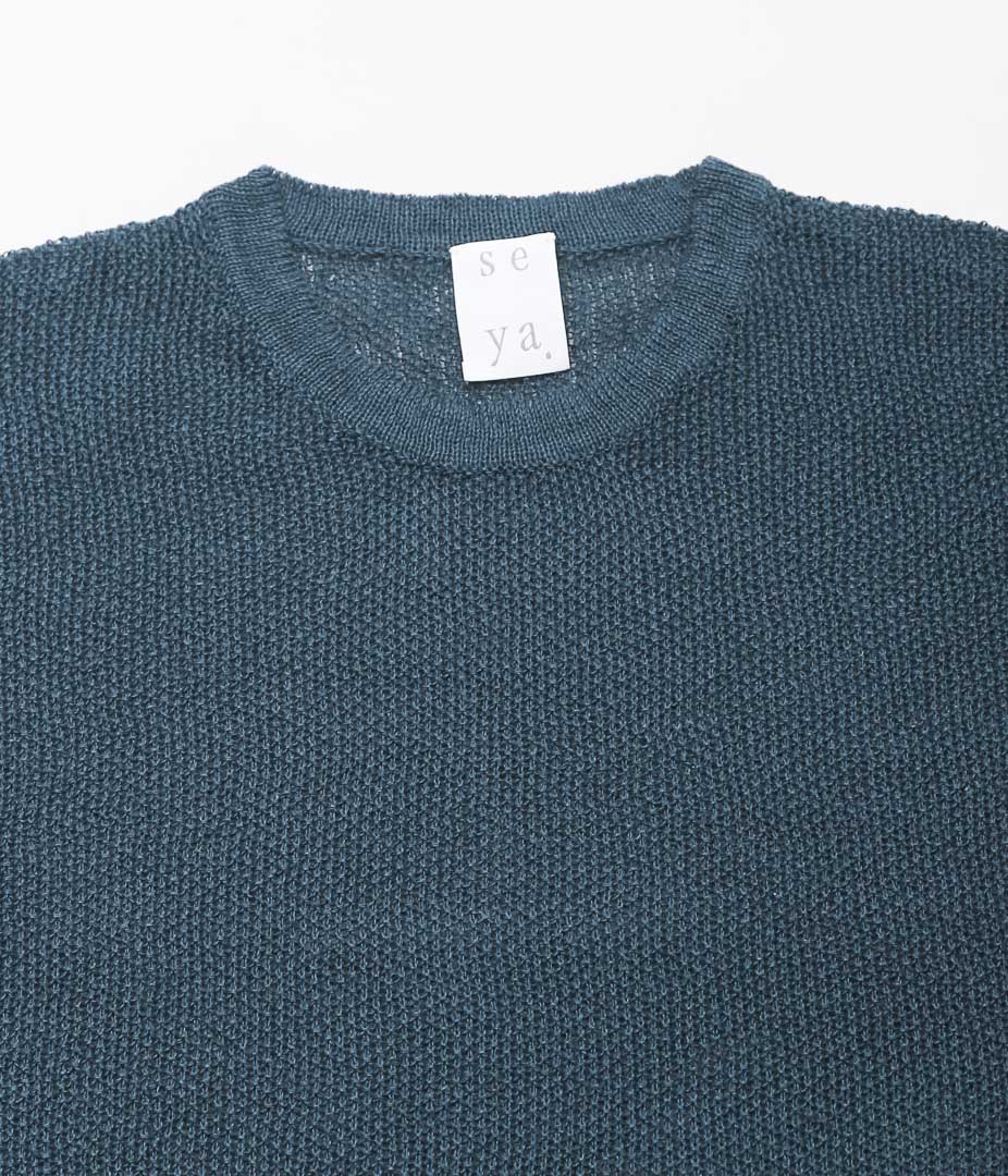 SEYA. ''KOMOREBI SWEATER''(MINERAL BLUE)