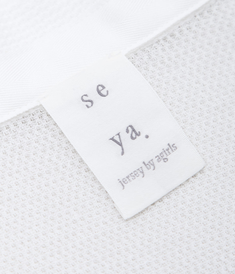 SEYA. "MESH SHIRT" (WHITE)