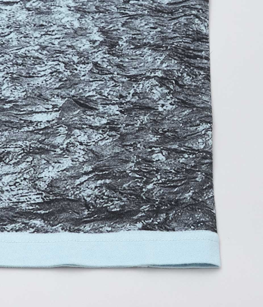 SEYA. ''PRINTED T-SHIRT'' (WATER-RIVER-B&W PRINT)