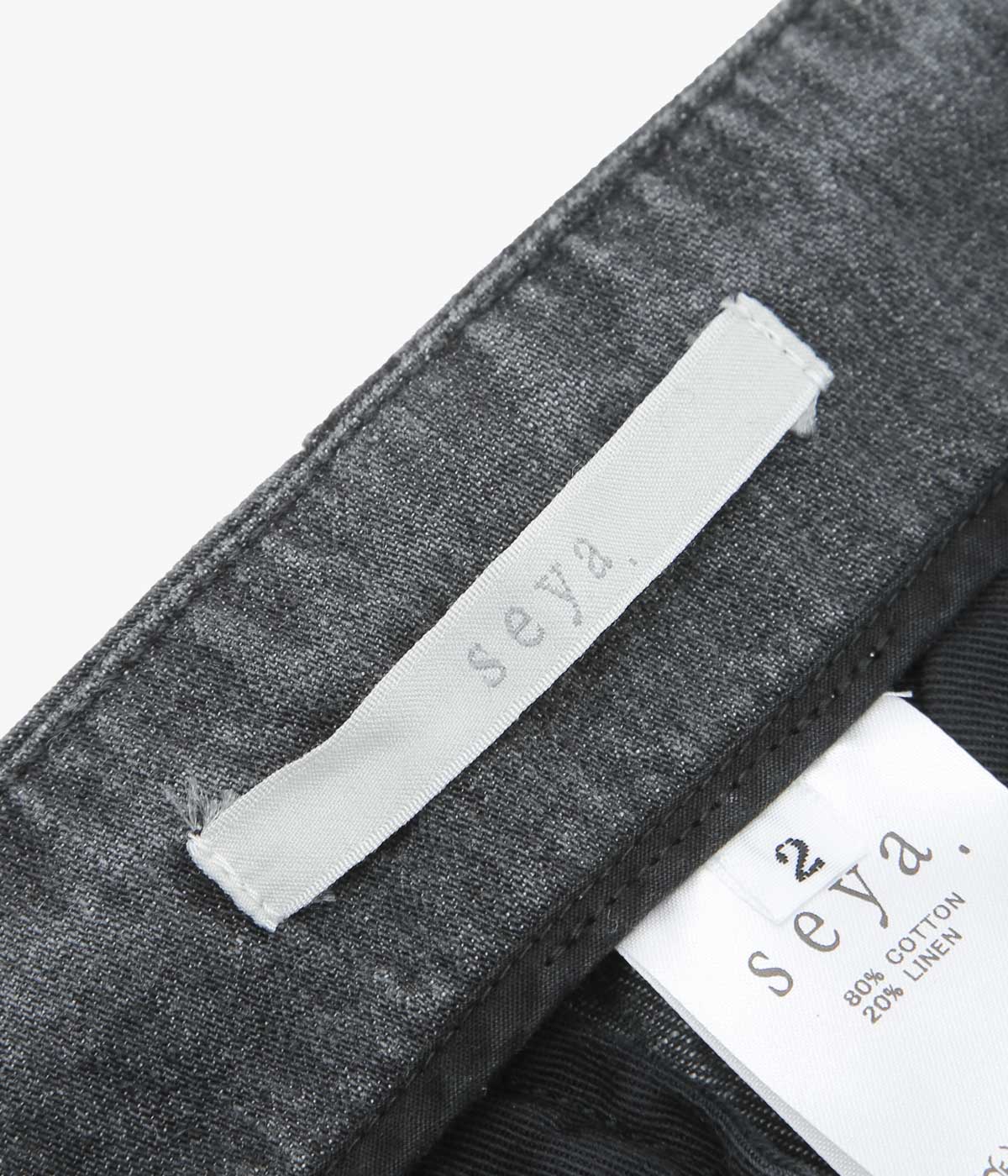 SEYA. ''TOFU JEANS|LINEN DENIM'' (STONE)