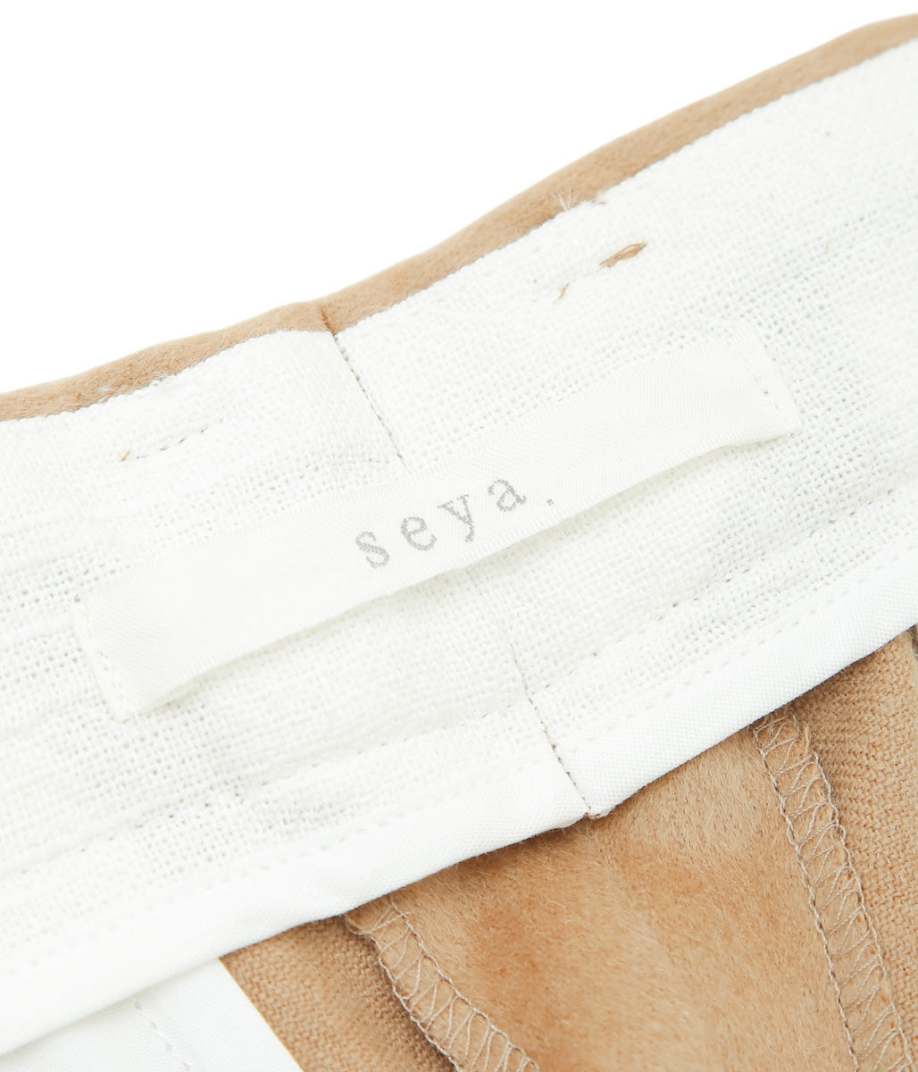 SEYA. "TRAVEL PANTS" (NATURAL)