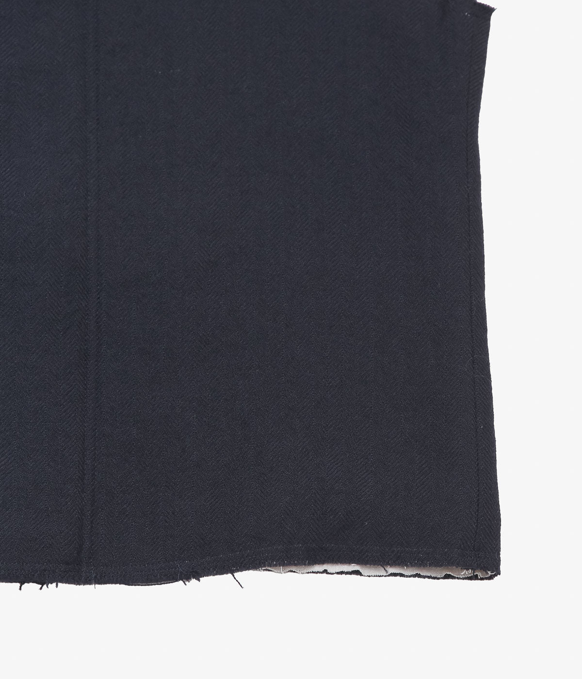 SEYA. ''RAYMOND HERRINGBONE VEST'' (MID NIGHT)