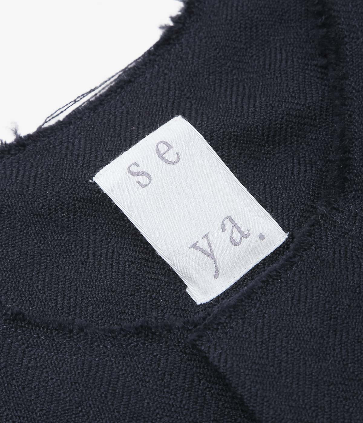SEYA. ''RAYMOND HERRINGBONE VEST'' (MID NIGHT)