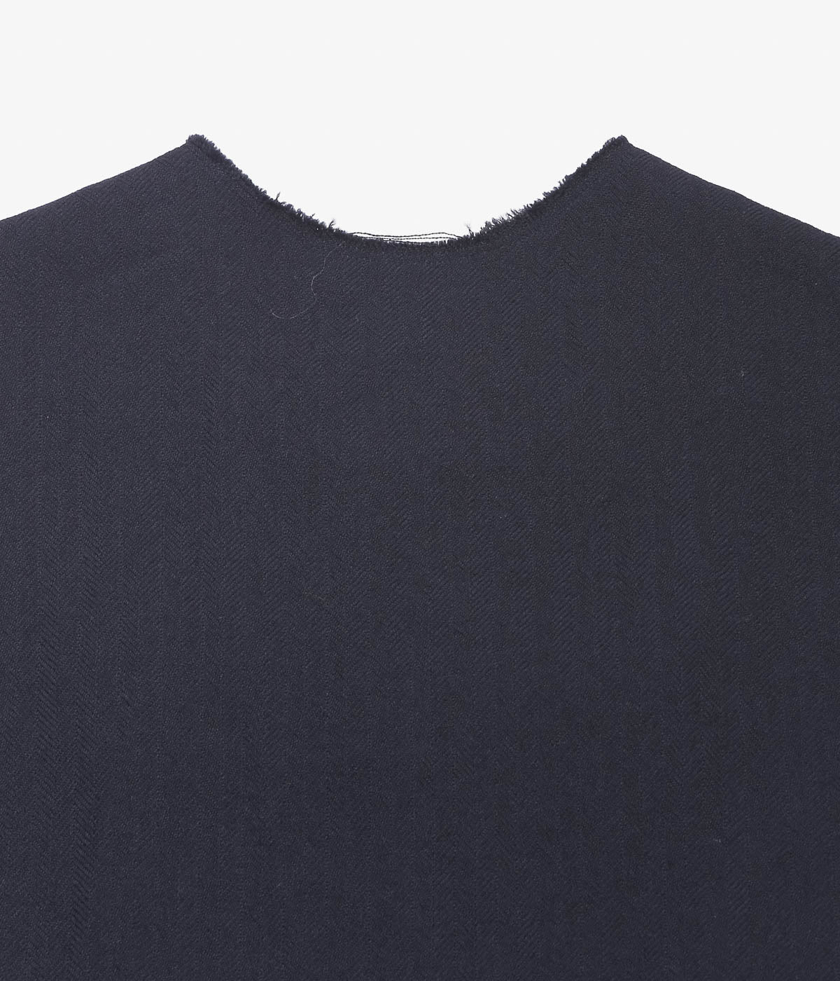 SEYA. ''RAYMOND HERRINGBONE VEST'' (MID NIGHT)