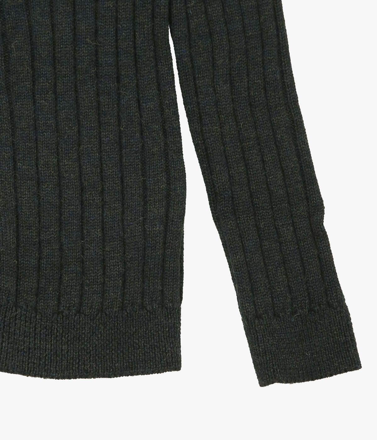SEYA. ``SHRINKED RIB CARDIGAN'' (SPRUCE)
