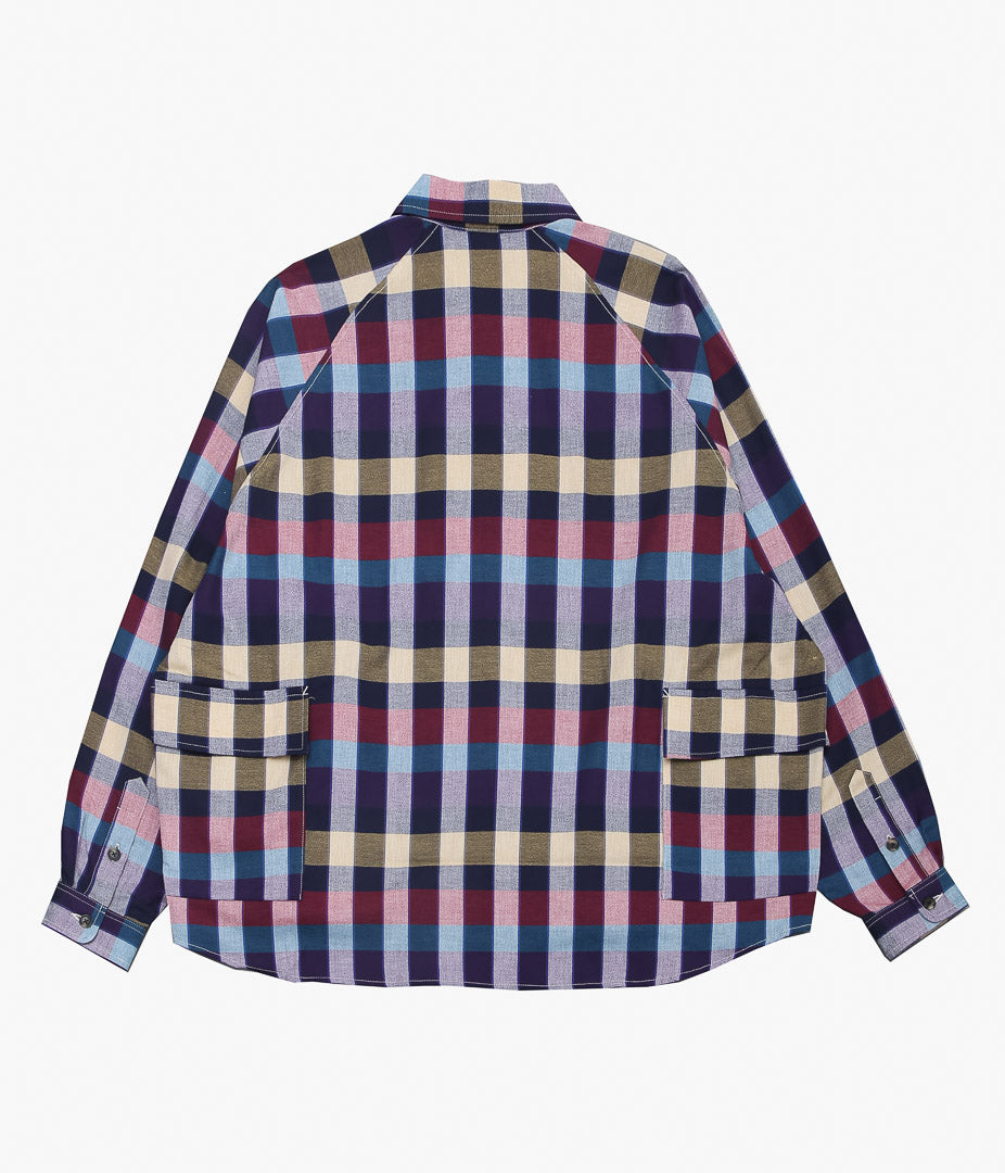 SILLAGE ''BIG POCKET OVERSHIRT'' (DEADSTOCK MULTI COLOR PLAID)