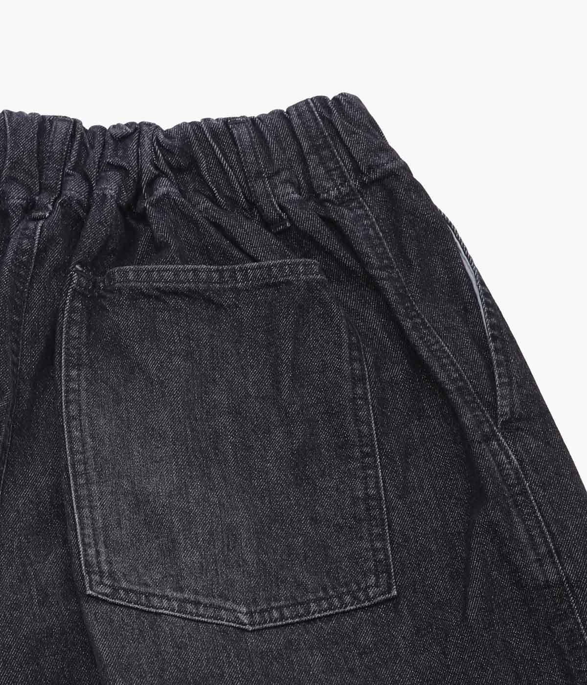 SILLAGE ''CIRCULAR PANTS'' (BLACK DENIM DAMAGED)