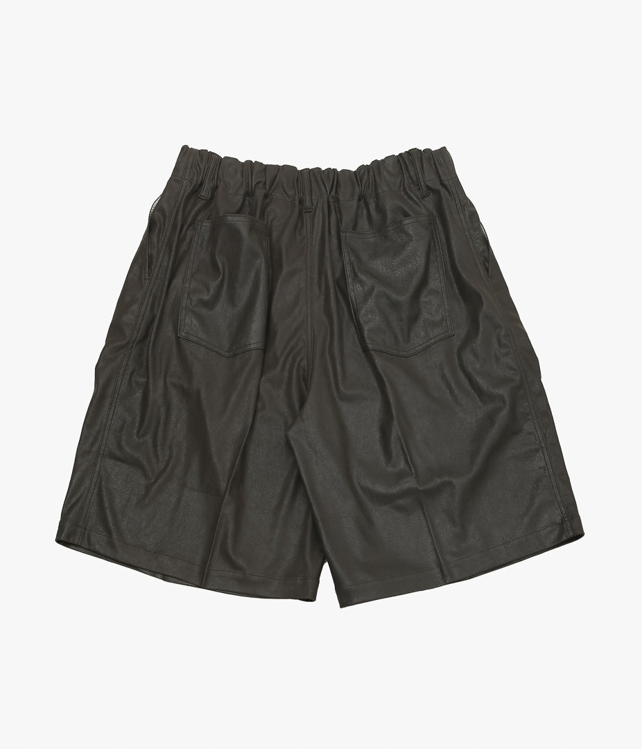 SILLAGE ''CIRCULAR SHORT PANTS'' (DEADSTOCK FAUX LEATHER)