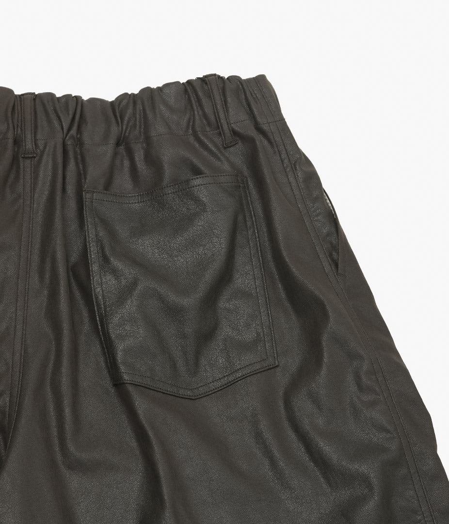SILLAGE ''CIRCULAR SHORT PANTS'' (DEADSTOCK FAUX LEATHER)