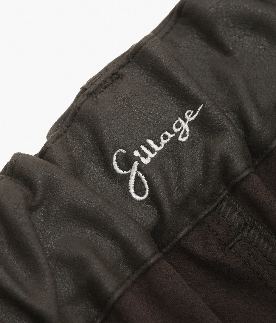 SILLAGE ''CIRCULAR SHORT PANTS'' (DEADSTOCK FAUX LEATHER)