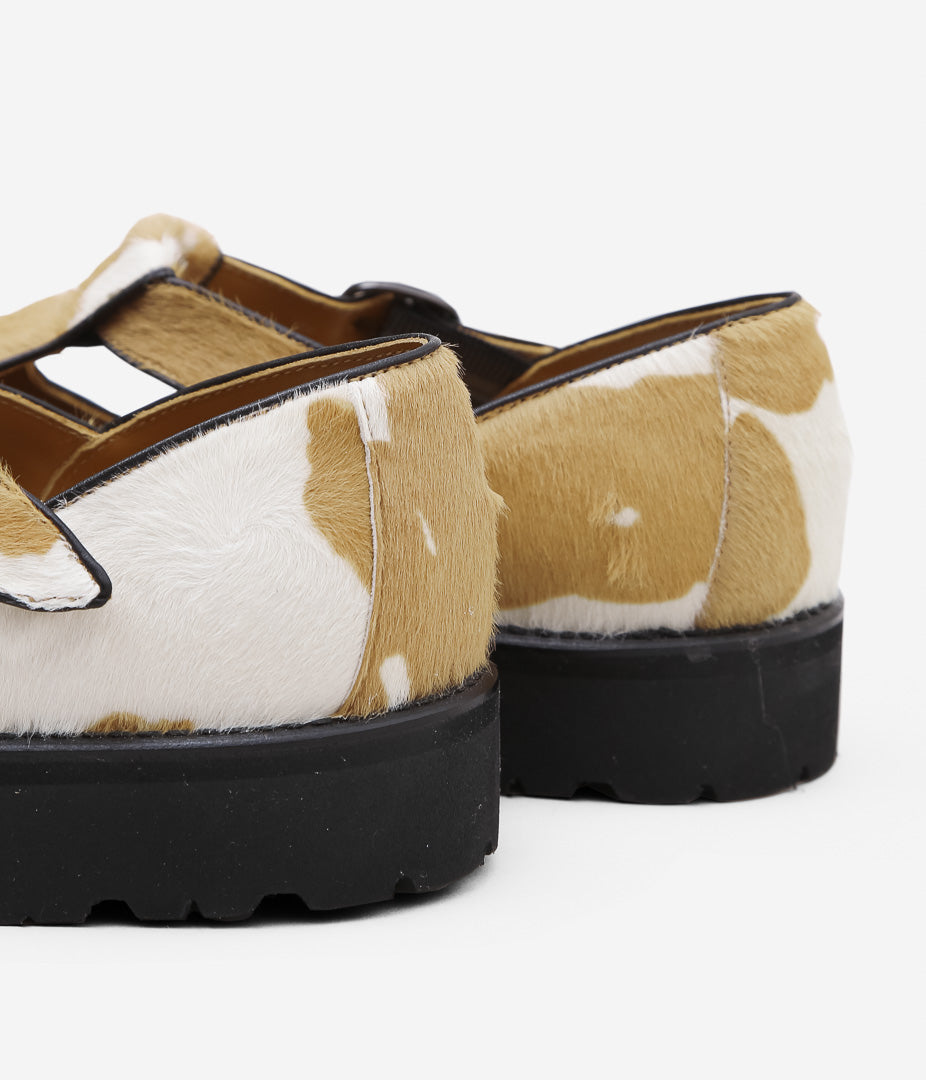 SILLAGE ''GURKHA SANDALS IN CALF'' (CALF HAIR)