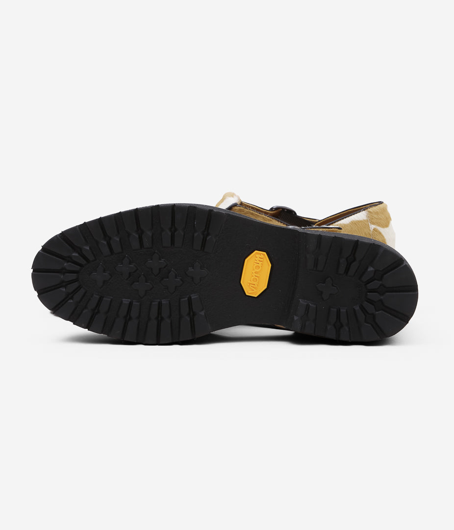 SILLAGE ''GURKHA SANDALS IN CALF'' (CALF HAIR)