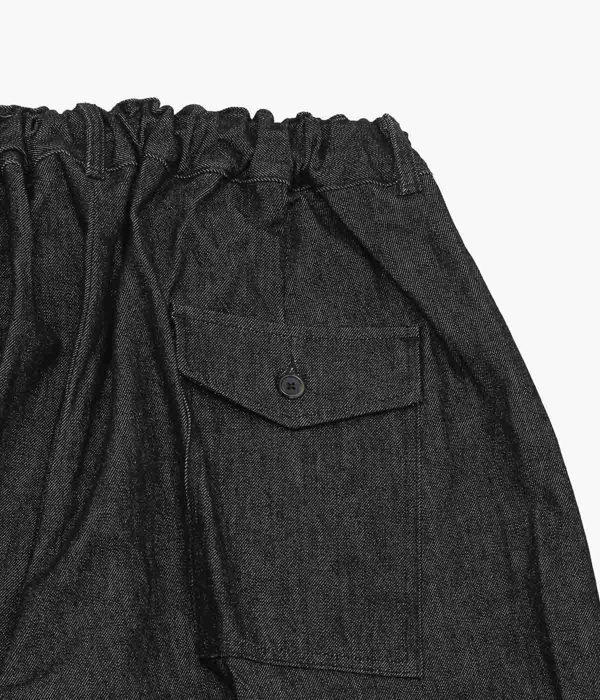 SILLAGE ''HAKAMA PANTS'' (BLACK DENIM ONE WASH)