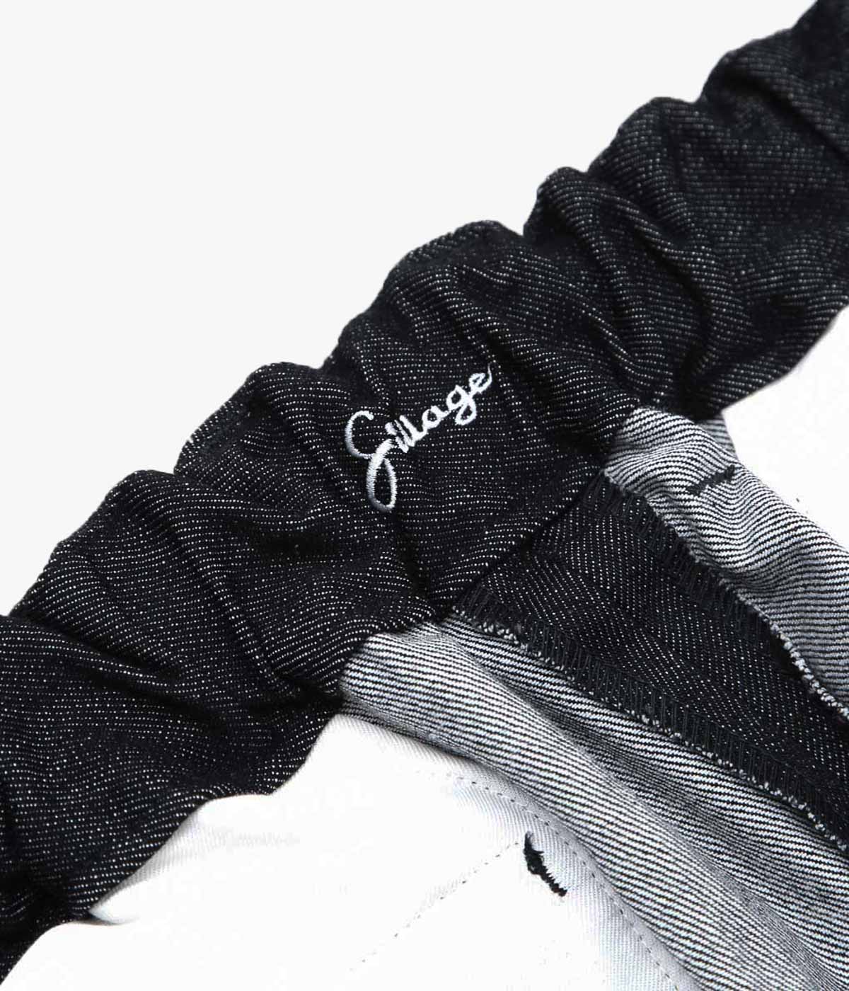 SILLAGE ''PANTALON BAGGY'' (BLACK DENIM ONE WASH)
