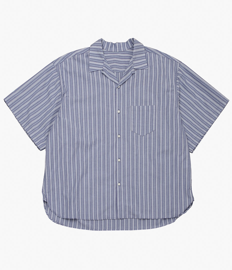 SILLAGE ''RE-ENGINEERED OVERSHIRT SHORT SLEEVE'' (DEADSTOCK BLUE STRIPE)