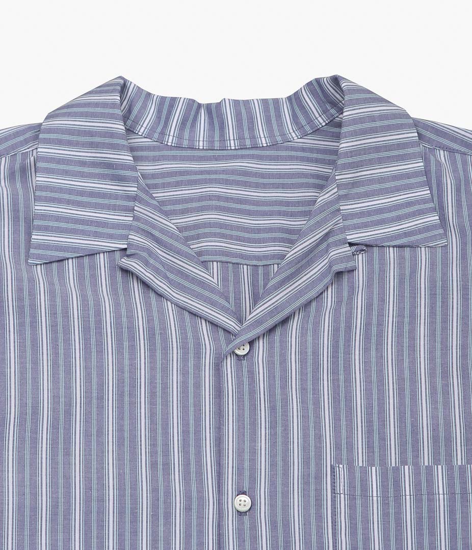 SILLAGE ''RE-ENGINEERED OVERSHIRT SHORT SLEEVE'' (DEADSTOCK BLUE STRIPE)
