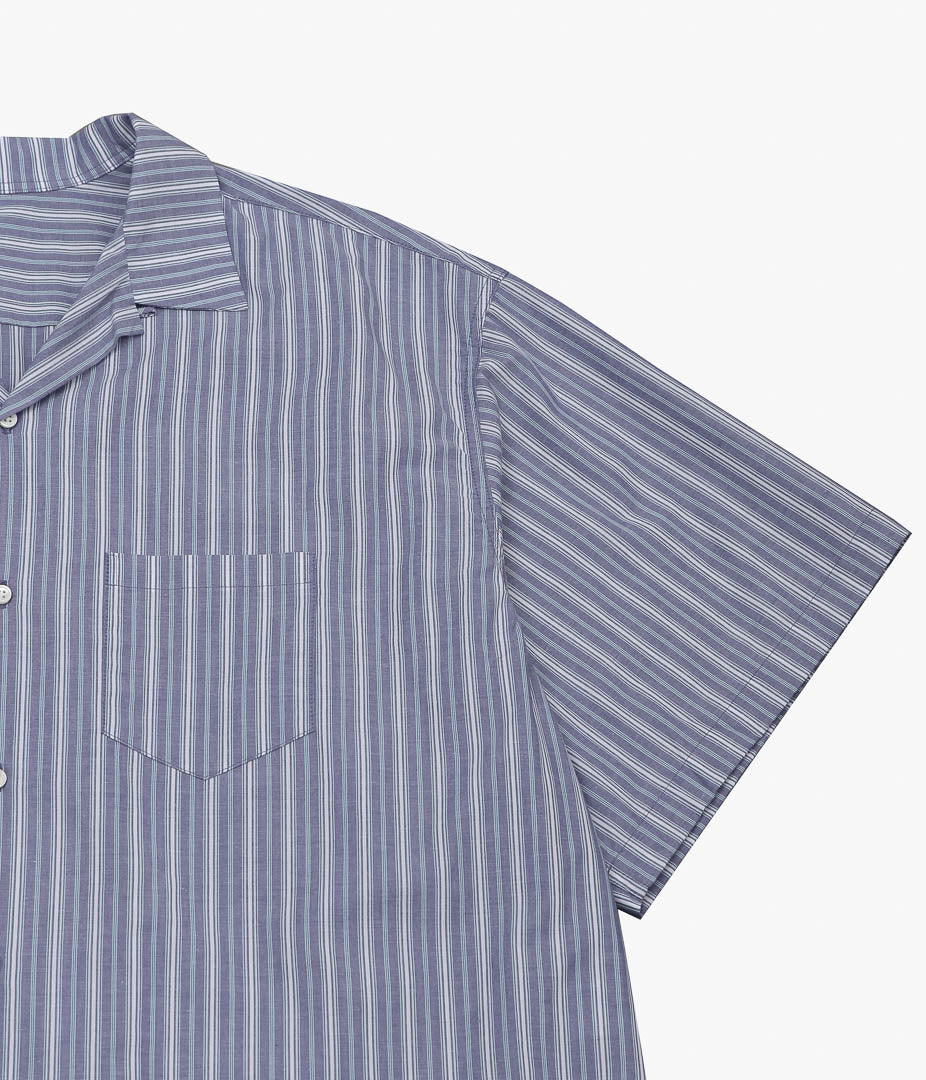 SILLAGE ''RE-ENGINEERED OVERSHIRT SHORT SLEEVE'' (DEADSTOCK BLUE STRIPE)