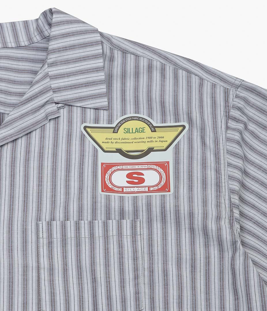 SILLAGE ''RE-ENGINEERED OVERSHIRT SHORT SLEEVE'' (DEADSTOCK GRAY STRIPE)