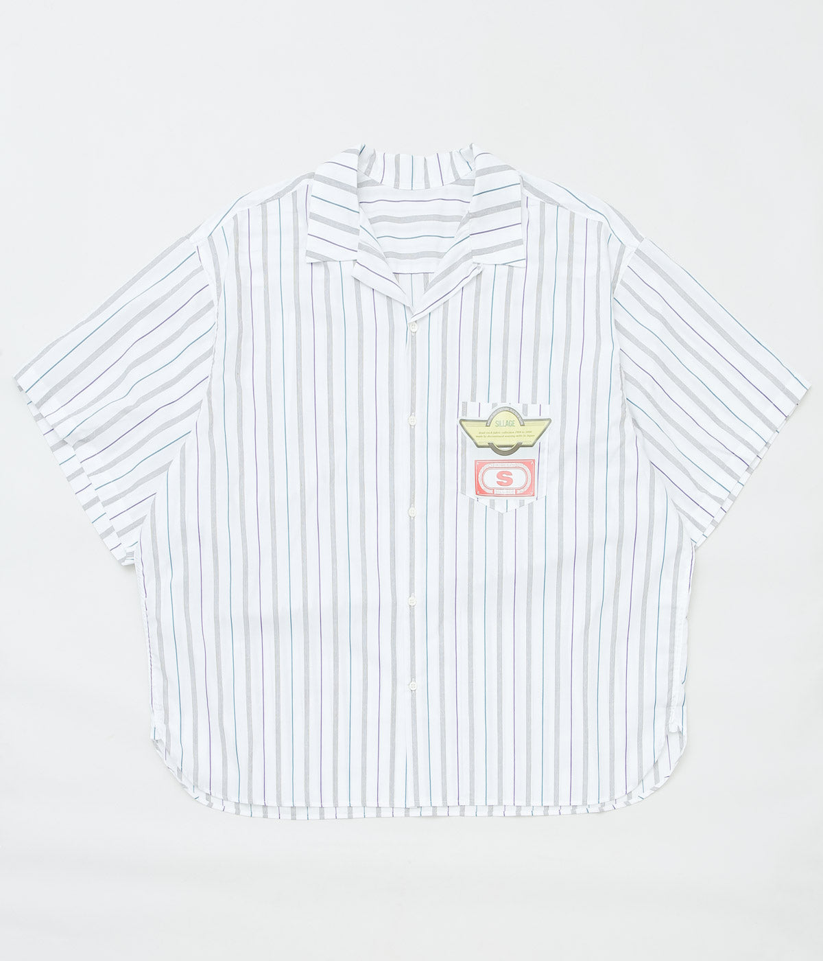 SILLAGE ''RE-ENGINEERED OVERSHIRT SHORT SLEEVE'' (DEADSTOCK WHITE