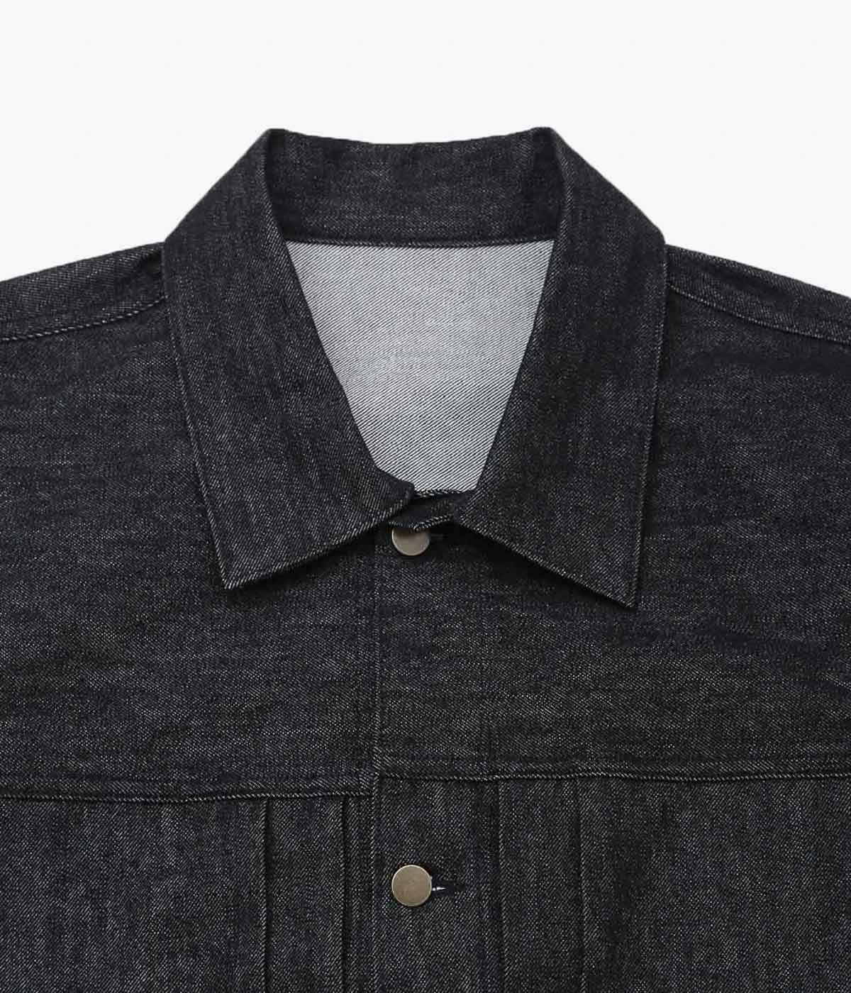 SILLAGE ''TRUCKER JACKET'' (BLACK DENIM ONE WASH)