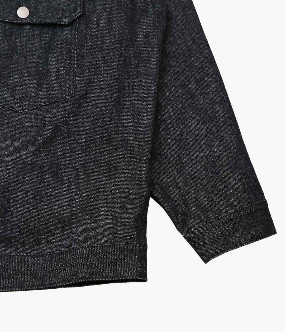 SILLAGE ''TRUCKER JACKET'' (BLACK DENIM ONE WASH)