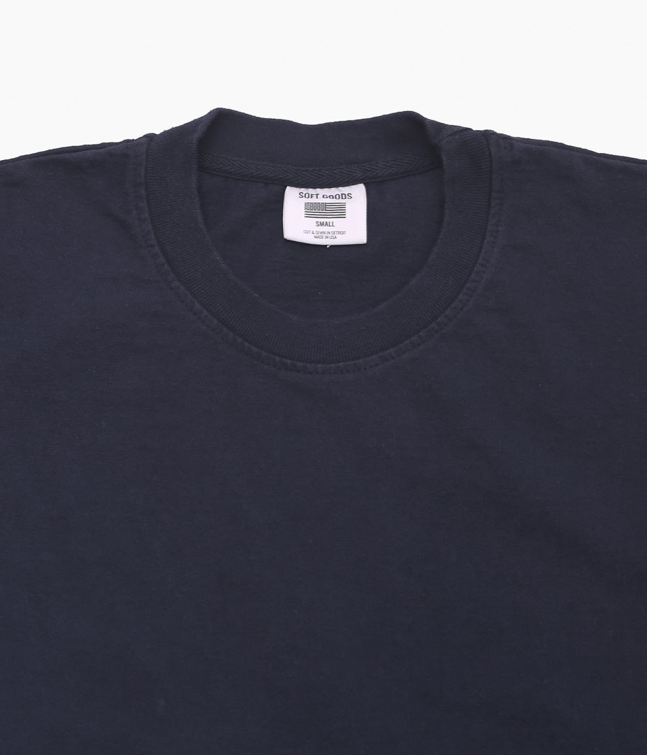 SOFT GOODS ''HEAVY TEE 9oz JERSEY S/S'' (DEEP NAVY)