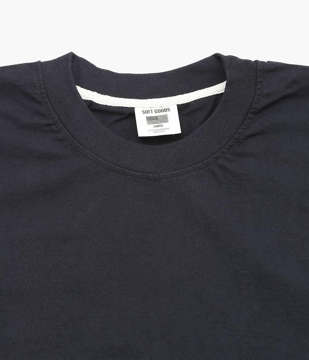 SOFT GOODS ''HEAVY TEE 9oz JERSEY S/S'' (VINTAGE BLACK)