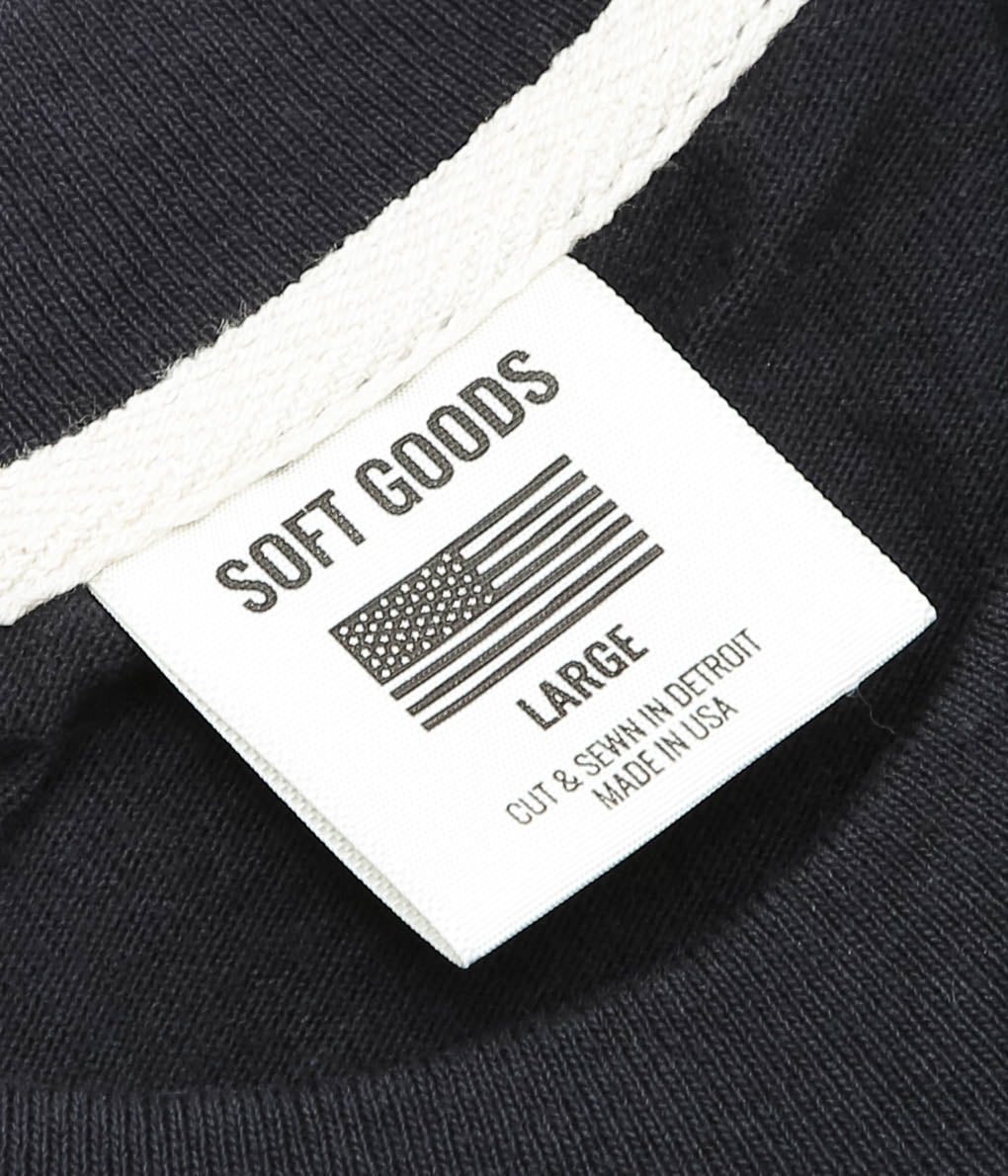 SOFT GOODS ''HEAVY TEE 9oz JERSEY S/S'' (VINTAGE BLACK)