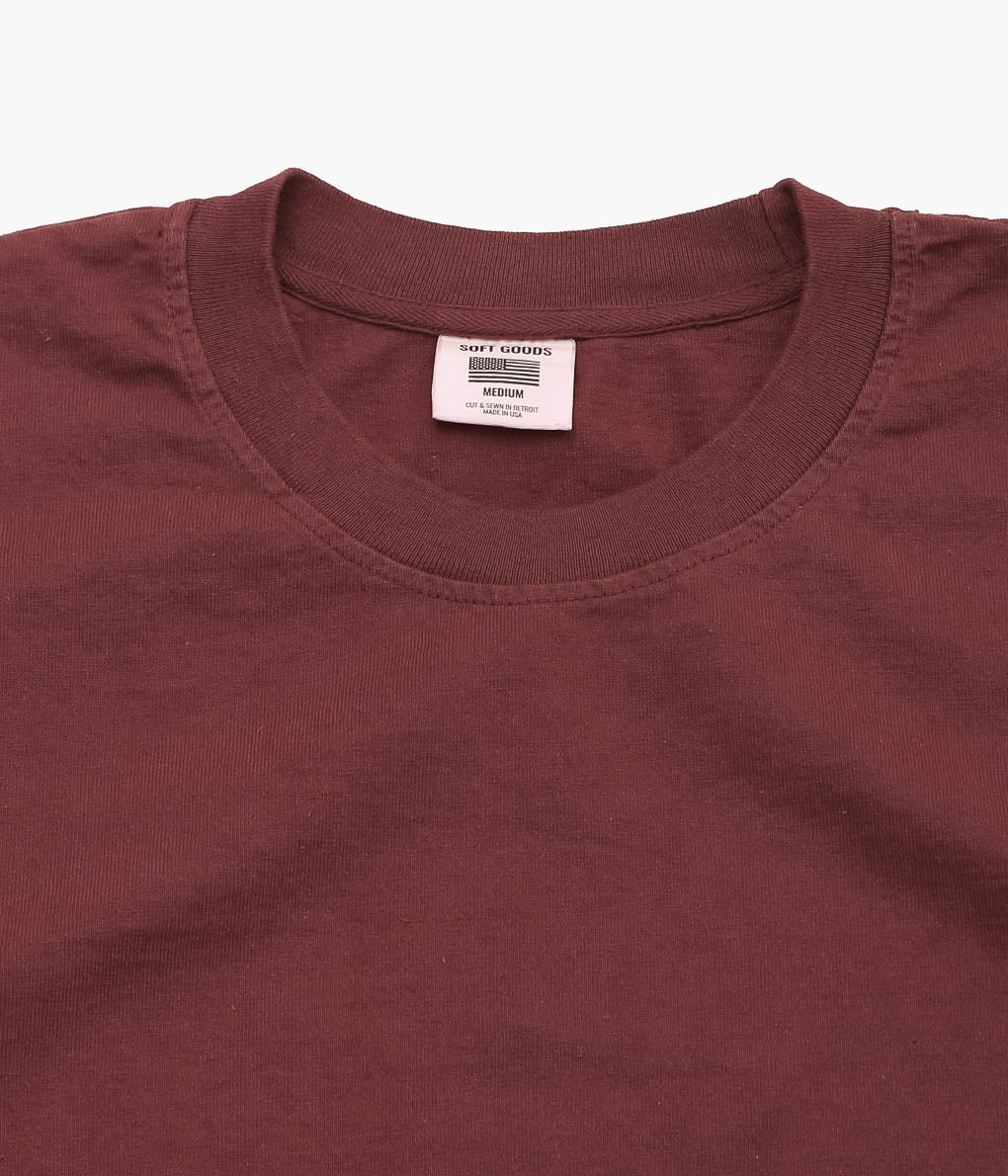 SOFT GOODS ''HEAVY TEE 9oz JERSEY S/S'' (WINE)