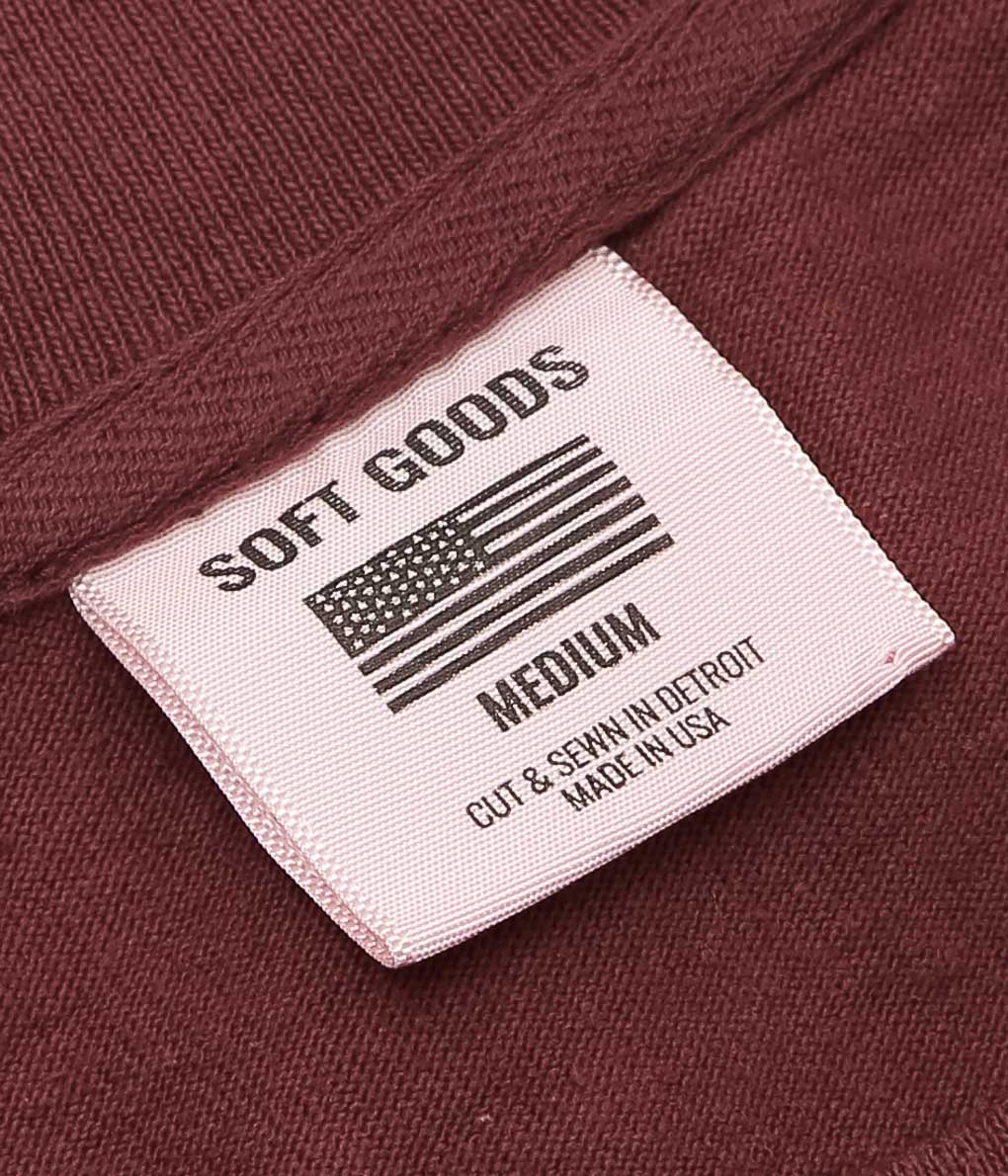 SOFT GOODS ''HEAVY TEE 9oz JERSEY S/S'' (WINE)