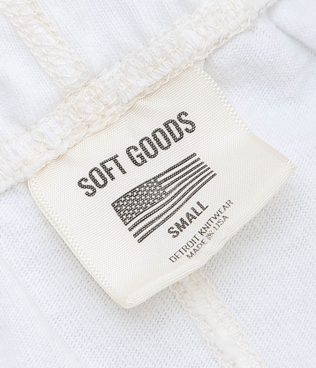SOFT GOODS ''JERSEY PANTS 9oz JERSEY'' (WHITE)