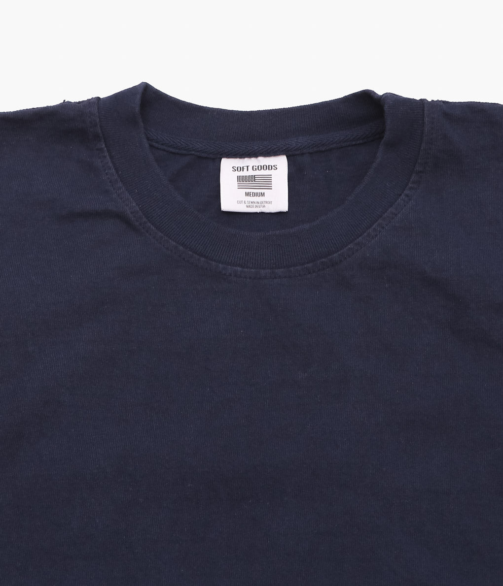 SOFT GOODS ''MUSCLE TEE 9oz JERSEY'' (DEEP NAVY)